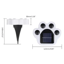 Solar Katzenpfoten Außenlampe - Dekoratives Solarlicht