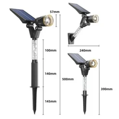 Solar LED Wegestrahler - Gartenbeleuchtung für den Außenbereich