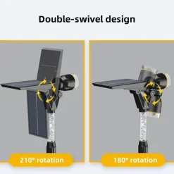 Solar LED Wegestrahler - Gartenbeleuchtung für den Außenbereich