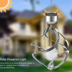 Solar LED Wind Chimes - Color-Changing Decorative Lights