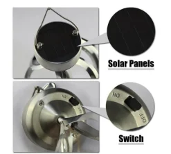 Solar LED Wind Chimes - Color-Changing Decorative Lights