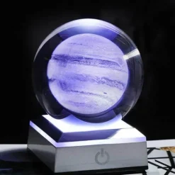 Solar System Crystal Globe Lamp - Planetary Night Light