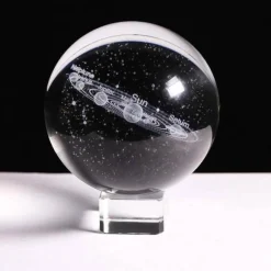 Solar System Crystal Globe Lamp - Planetary Night Light