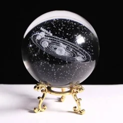 Solar System Crystal Globe Lamp - Planetary Night Light