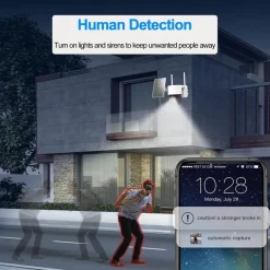 Solarbetriebene WLAN-Überwachungskamera – IP-Kamera für den Außenbereich