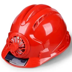 Solarbetriebener Kühlventilatorhelm – Sicherheitskopfbedeckung für Arbeiten im Freien