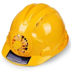 Solarbetriebener Kühlventilatorhelm – Sicherheitskopfbedeckung für Arbeiten im Freien