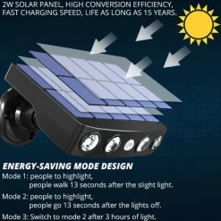 Solar-Bewegungsmelder-LED-Außenleuchte – Energieeffiziente Sicherheitsbeleuchtung