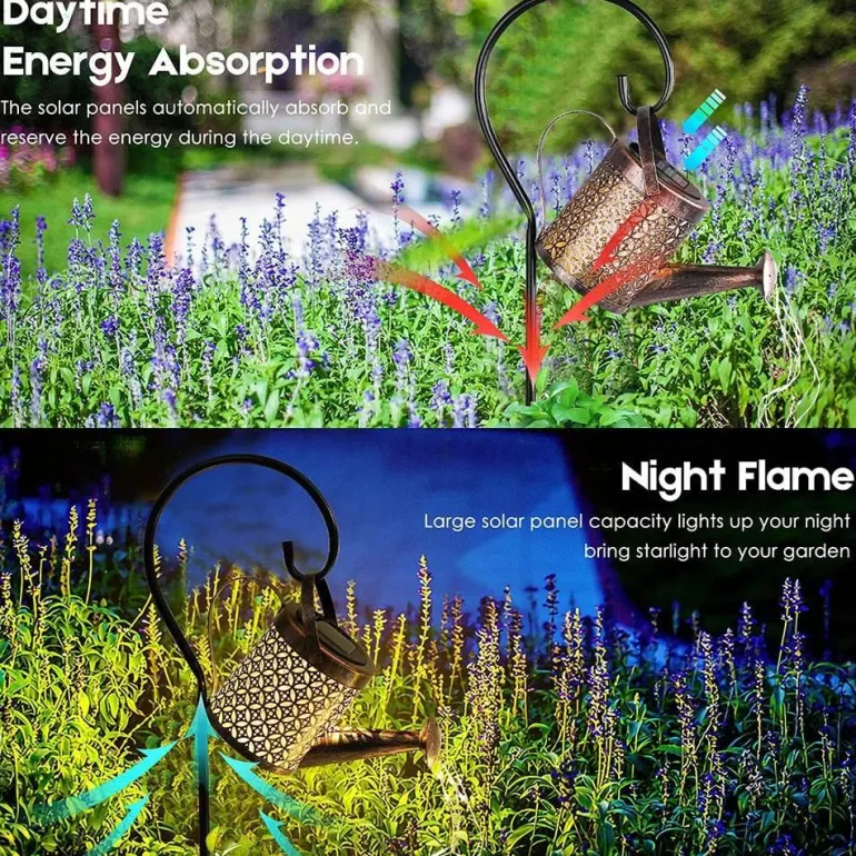 Solar-Garten-Gießkannenlicht - Terrassendekor
