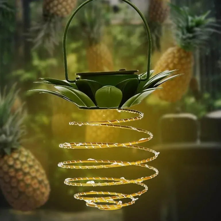 Solar-Gartenleuchte Ananas – Dekorative Außenlampe
