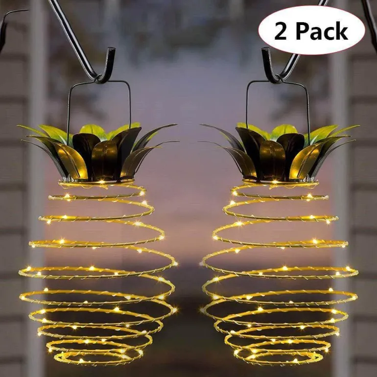 Solar-Gartenleuchte Ananas – Dekorative Außenlampe