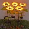 Solar-Gartenleuchten – wasserdichtes, dekoratives Sonnenblumen-Design
