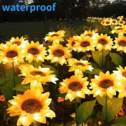 Solar-Gartenleuchten – wasserdichtes, dekoratives Sonnenblumen-Design