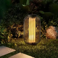 Solarlaterne Vogelkäfig – Dekorative Außenbeleuchtung