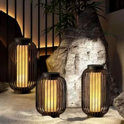 Solarlaterne Vogelkäfig – Dekorative Außenbeleuchtung