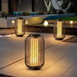 Solarlaterne Vogelkäfig – Dekorative Außenbeleuchtung