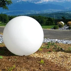 Solar-LED-Gartenkugelleuchte - Wasserdichtes, glänzendes Monddekor