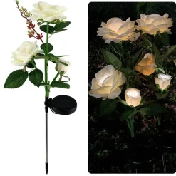 Solar-LED-Rosenlicht – dekorative Garten-Akzent-Außenbeleuchtung