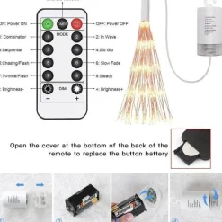 Solar-LED-Starburst-Partylichter – dekorative Außenbeleuchtung