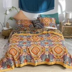 Sommerdecke aus Baumwolle – weiche, atmungsaktive nordische Steppdecke