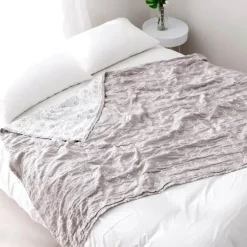 Sommerdecke aus Baumwolle: Weiche und luftige Tagesdecke für Einzel-/Doppelbetten