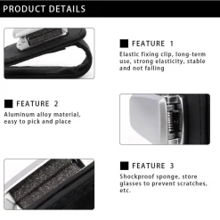 Sonnenbrillenhalter-Clip fürs Auto – Auto-Organizer-Klemme