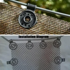 Sonnenschutz-Klemmclip – Befestigung des Netzes für Autofenster