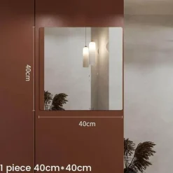 Spiegel Wandaufkleber - Reflektierender Wohndekor Aufkleber