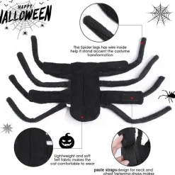 Spinnenkostüm für Haustiere – Halloween-Outfit für Hunde und Katzen