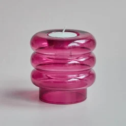 Spiralförmiger Kerzenhalter aus Doppelglas – eleganter Akzent für die Inneneinrichtung
