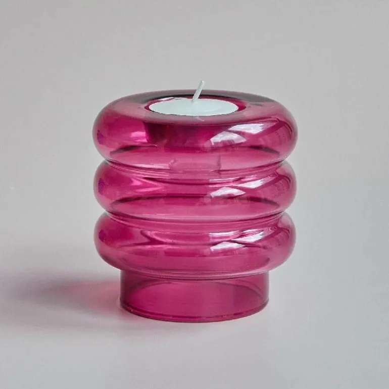 Spiralförmiger Kerzenhalter aus Doppelglas – eleganter Akzent für die Inneneinrichtung