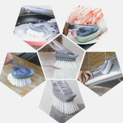Spülbürste mit Flüssigkeitsspender – 2-in-1-Küchenreinigungswerkzeug