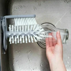Spülbürste mit Saugnapf – 2-in-1-Reinigungswerkzeug