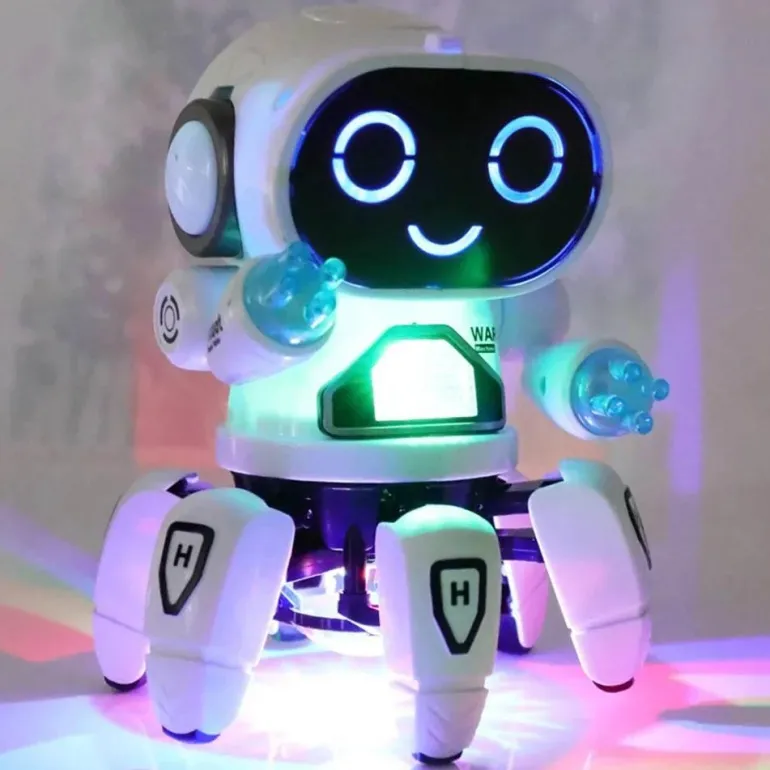 Sprachaktiviertes Roboterspielzeug – Interaktiver futuristischer Spielkamerad mit 6 Klauen