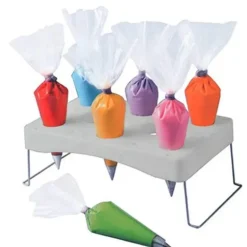 Spritzbeutelständer zum einfachen Dekorieren von Gebäck und Kuchenglasur