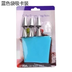 Spritzbeutel-Tüllenset aus Silikon – 8-teiliges Kuchendekorationsset