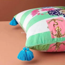 Staffordshire Hund Kissenbezug - Chinoiserie Dekokissen