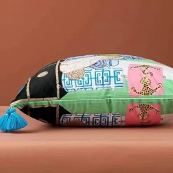 Staffordshire Hund Kissenbezug - Chinoiserie Dekokissen