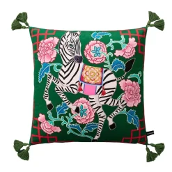 Staffordshire Hund Kissenbezug - Chinoiserie Dekokissen