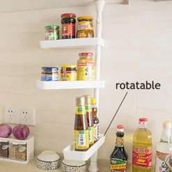 Stanzfreier, drehbarer 3-lagiger Gewürz-Organizer für die Küche