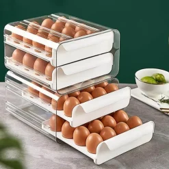 Stapelbare Eieraufbewahrungsbox mit großem Fassungsvermögen – Organizer