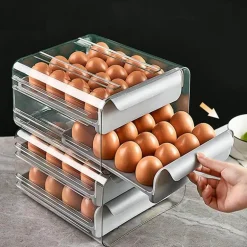 Stapelbare Eieraufbewahrungsbox mit großem Fassungsvermögen – Organizer