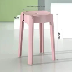 Stapelbare Esszimmerhocker im nordischen Stil – moderne, platzsparende Stühle