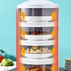 Stapelbare transparente Vorratsbehälter für Lebensmittel – Organisationsset für die Aufbewahrung in der Küche