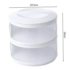 Stapelbare transparente Vorratsbehälter für Lebensmittel – Organisationsset für die Aufbewahrung in der Küche