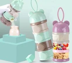 Stapelbarer Babynahrungsbehälter – mehrschichtiges, süßes Design