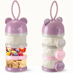 Stapelbarer Babynahrungsbehälter – mehrschichtiges, süßes Design