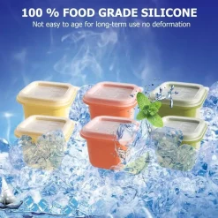 Stapelbares Eiswürfelbereiter-Set – Gefrierschale aus Silikon für einfache Eiswürfel