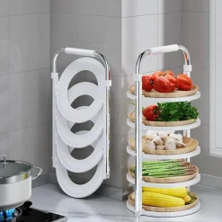 Stapelbares Küchen-Organizer-Regal – kompakte Aufbewahrungslösung