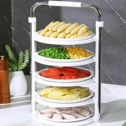 Stapelbares Küchen-Organizer-Regal – kompakte Aufbewahrungslösung